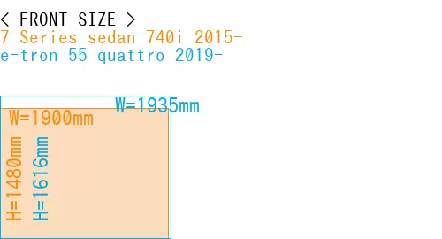 #7 Series sedan 740i 2015- + e-tron 55 quattro 2019-